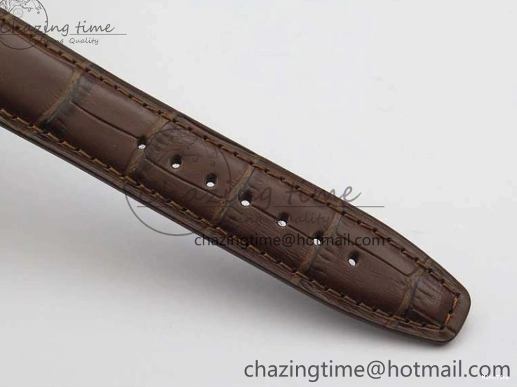 MIROTIME 0413 Original Portuguese IW358304 ZF 1:1 Best Edition SS White Dial RG Markers on Leather Strap A 7077